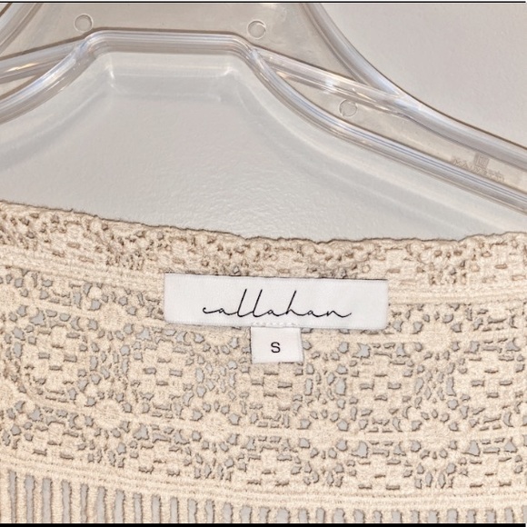 Anthro Cream Callahan Crochet Top Cover-up - Picture 4 of 10